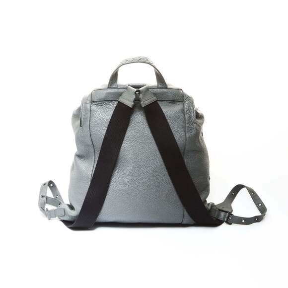 BOTTEGA VENETA Gray Leather Intrecciato Backpack main image 8